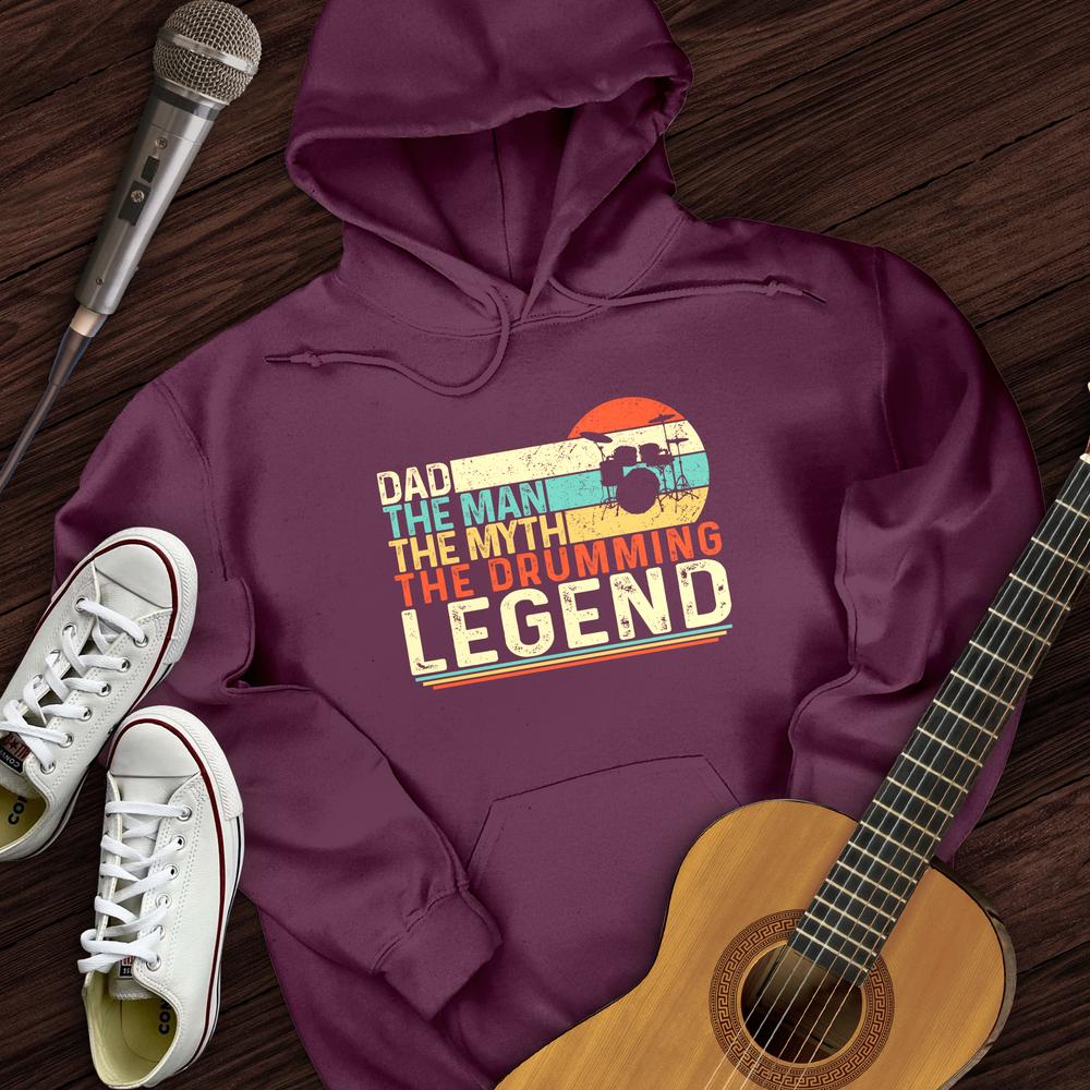 Printify Hoodie Drummer Legend Dad  Hoodie