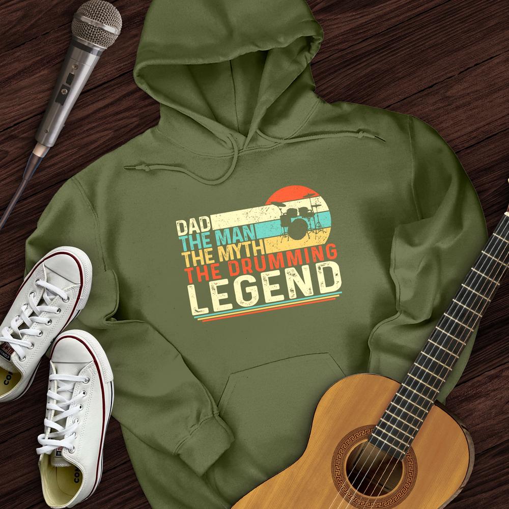 Printify Hoodie Drummer Legend Dad  Hoodie