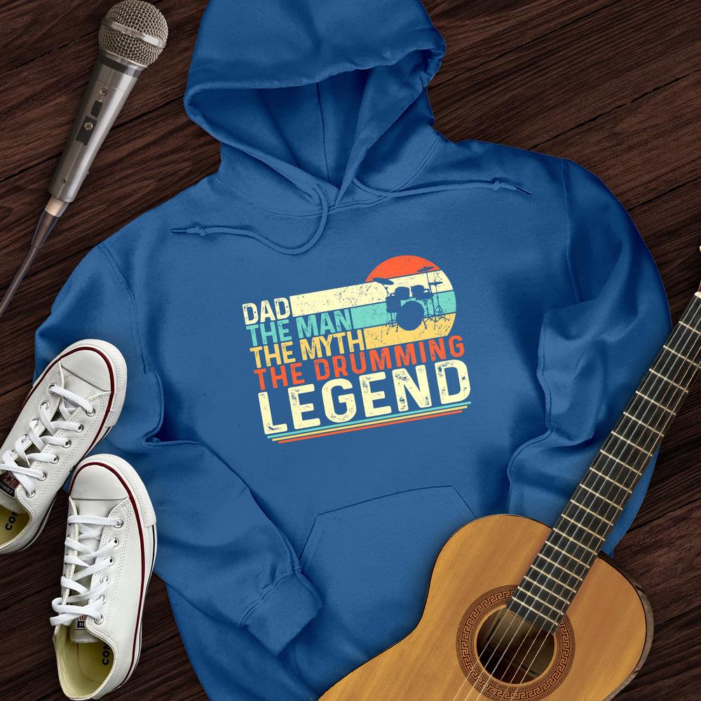 Printify Hoodie Drummer Legend Dad  Hoodie