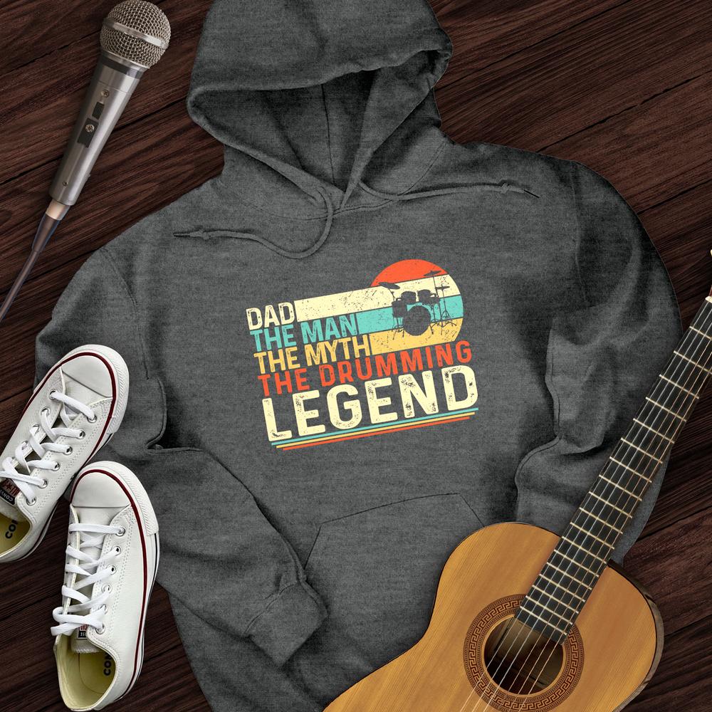 Printify Hoodie Drummer Legend Dad  Hoodie