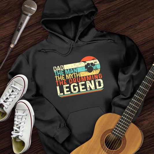 Printify Hoodie Drummer Legend Dad  Hoodie