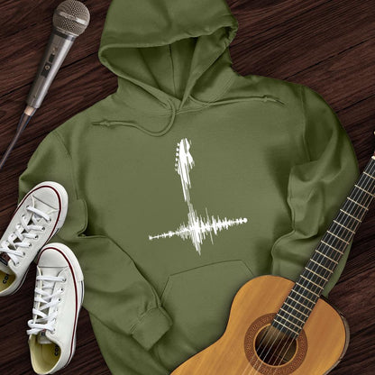 Printify Hoodie Guitar Frequency Hoodie