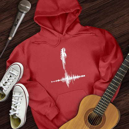 Printify Hoodie Guitar Frequency Hoodie
