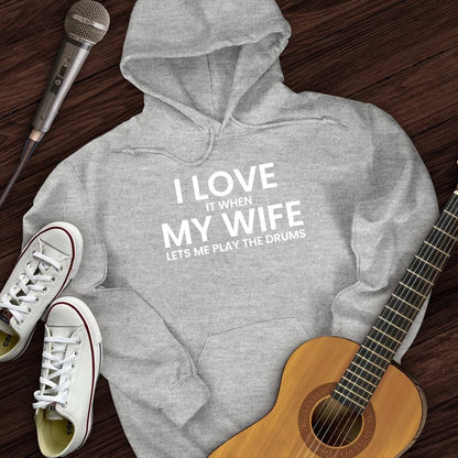 Printify Hoodie I Love When My Wife Hoodie
