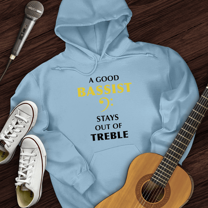 Printify Hoodie Light Blue / S A Good Bassist Hoodie