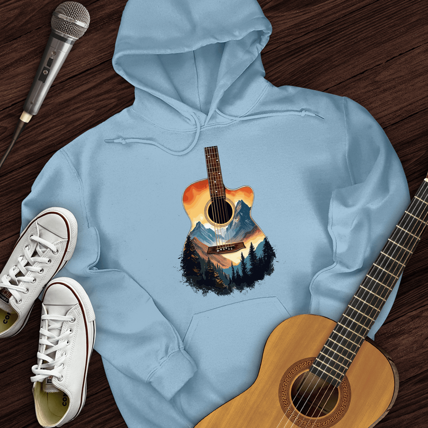 Printify Hoodie Light Blue / S Acoustic Heaven Hoodie