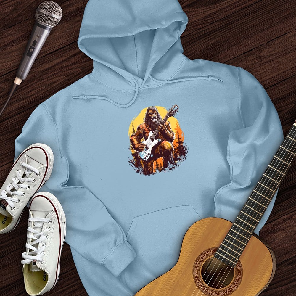 Printify Hoodie Light Blue / S Bigfoot Shredding Hoodie