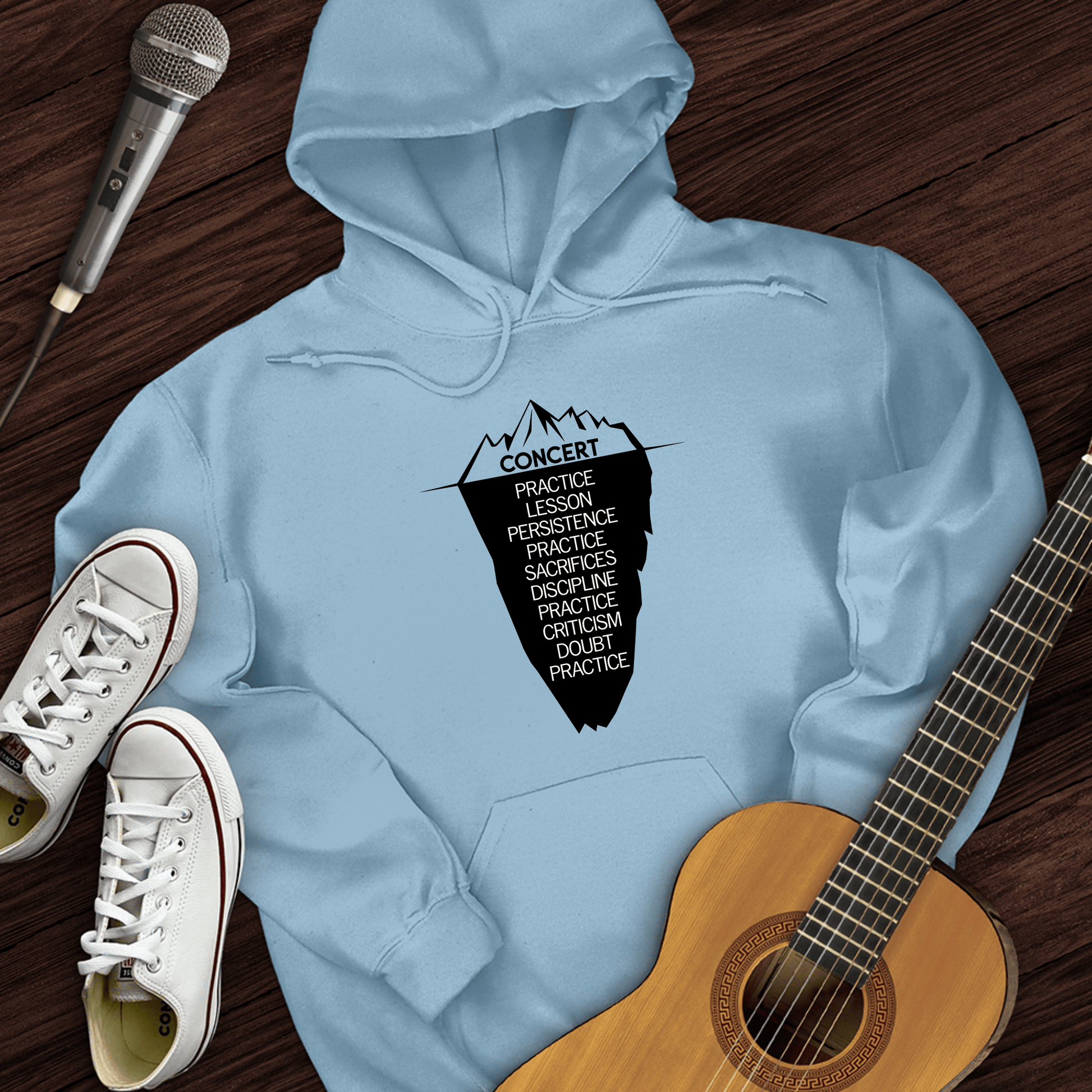 Printify Hoodie Light Blue / S Concert Hoodie