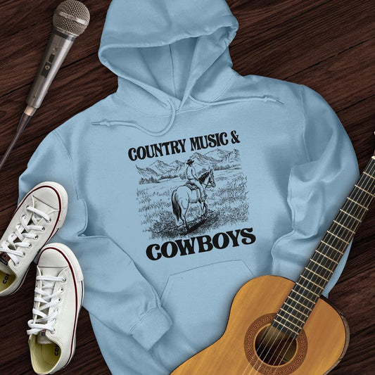 Printify Hoodie Light Blue / S Cowboy Country Hoodie