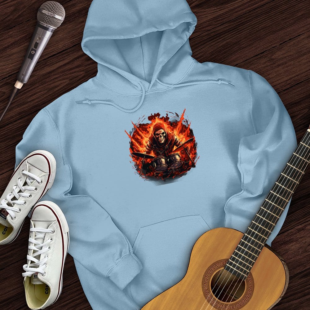 Printify Hoodie Light Blue / S Diablo's Drummer Hoodie