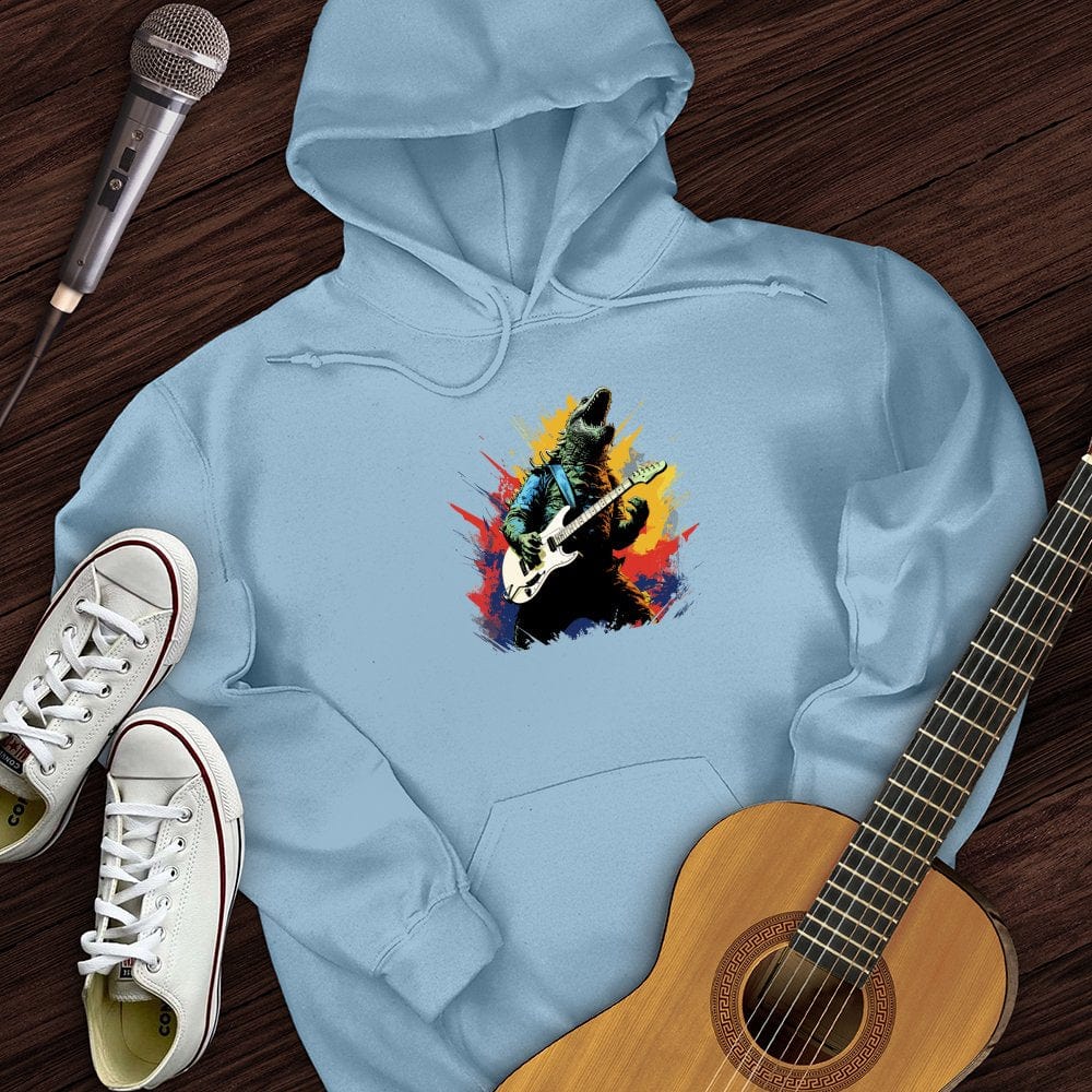 Printify Hoodie Light Blue / S Dino Rocker Hoodie