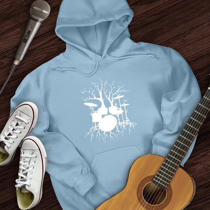 Printify Hoodie Light Blue / S Drumming Roots  Hoodie