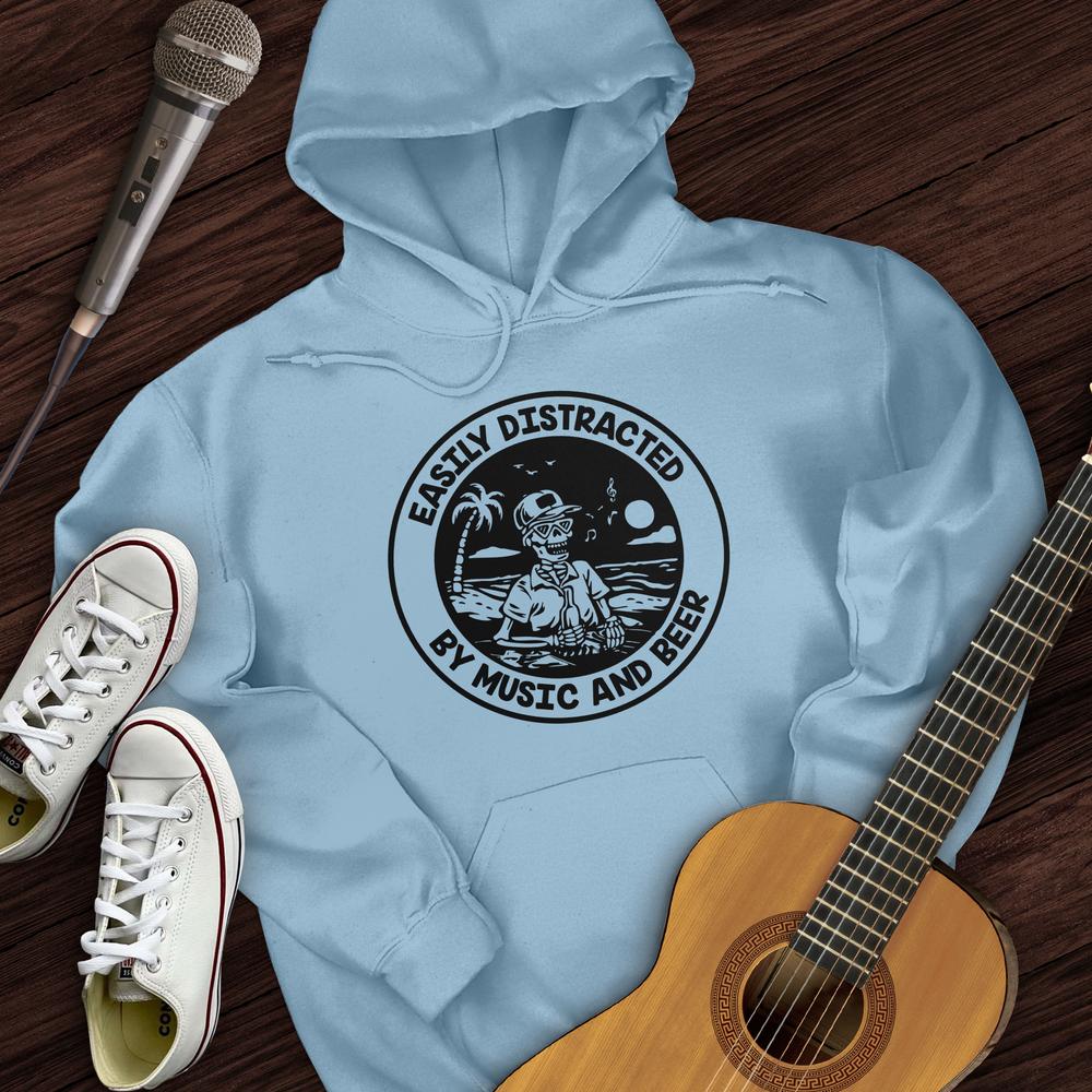 Printify Hoodie Light Blue / S Easily Distracted Hoodie