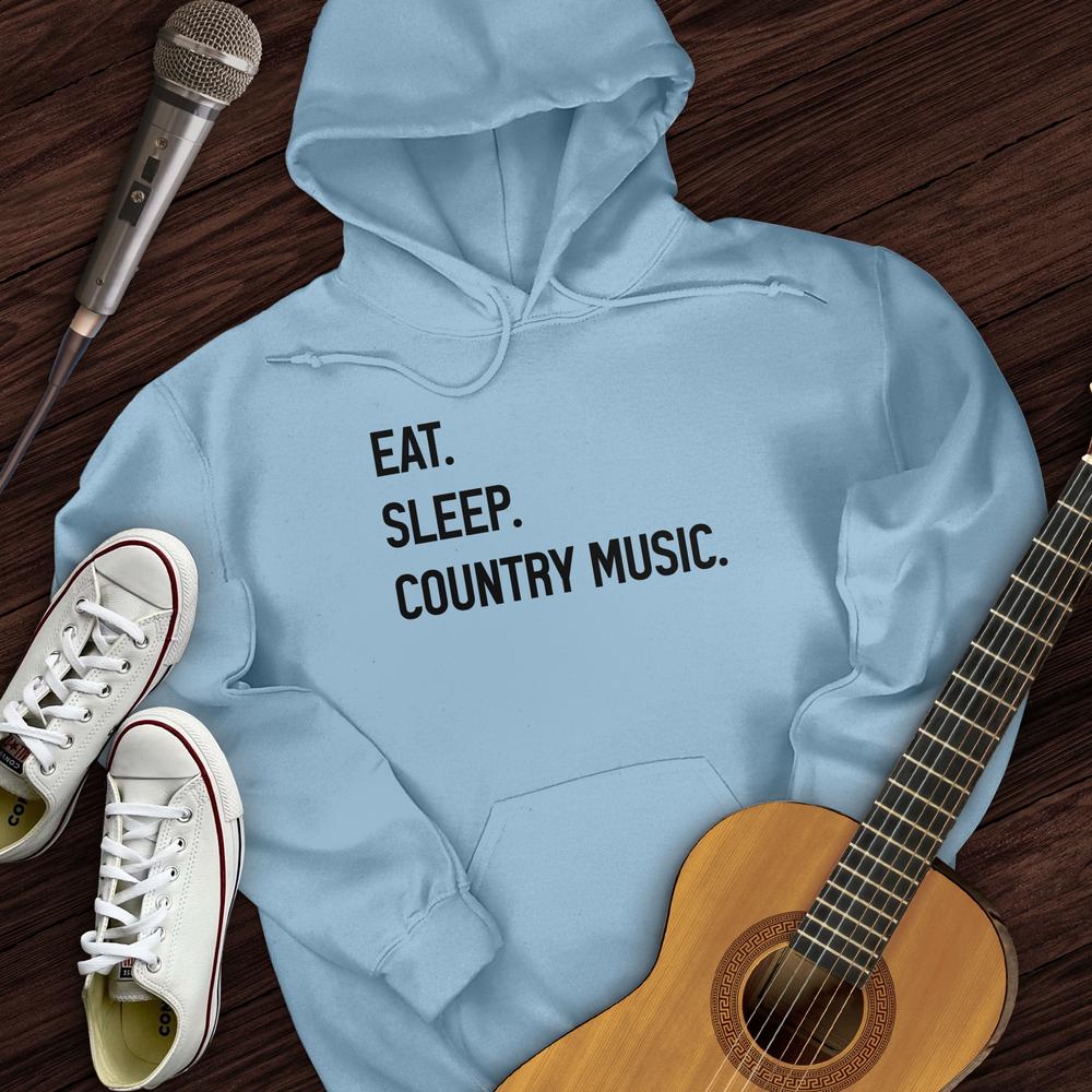 Printify Hoodie Light Blue / S Eat, Sleep, Country Hoodie