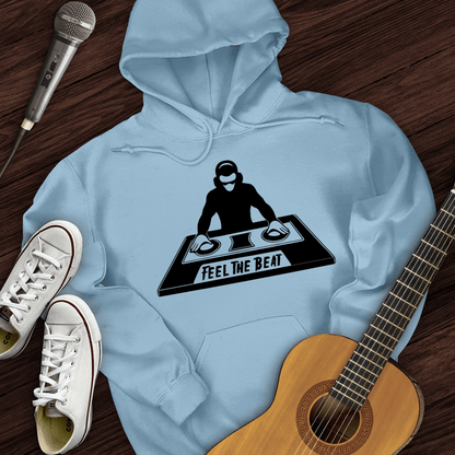 Printify Hoodie Light Blue / S Feel The Beat Hoodie