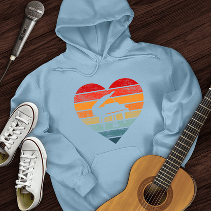 Printify Hoodie Light Blue / S I Love Piano Hoodie
