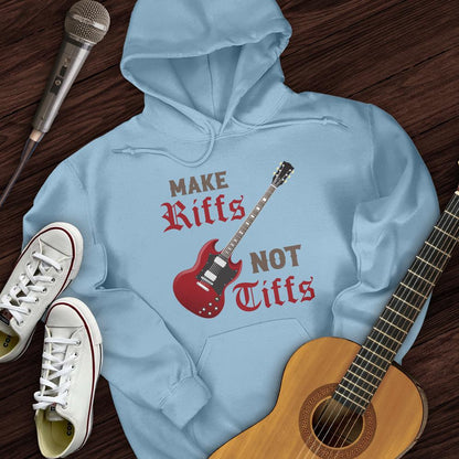 Printify Hoodie Light Blue / S Make Riffs Hoodie