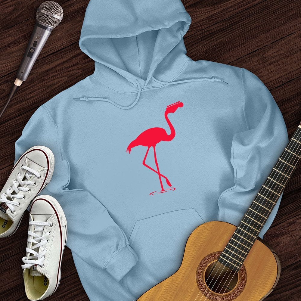 Printify Hoodie Light Blue / S Music Flamingo Hoodie
