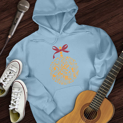 Printify Hoodie Light Blue / S Musical Ornament Hoodie