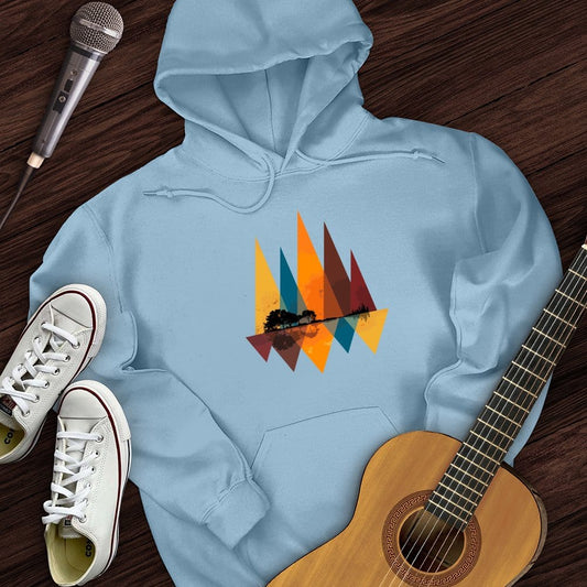 Printify Hoodie Light Blue / S Nature Guitar Hoodie