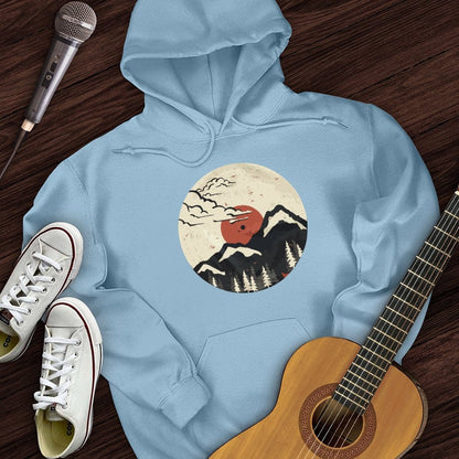 Printify Hoodie Light Blue / S Nature Record Hoodie