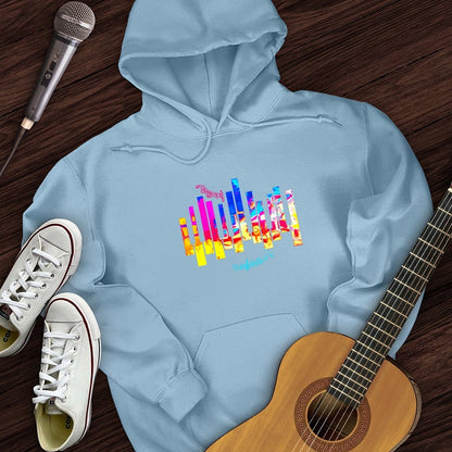 Printify Hoodie Light Blue / S Piano Color Hoodie