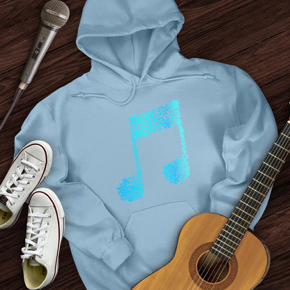 Printify Hoodie Light Blue / S Snowflake Note Hoodie