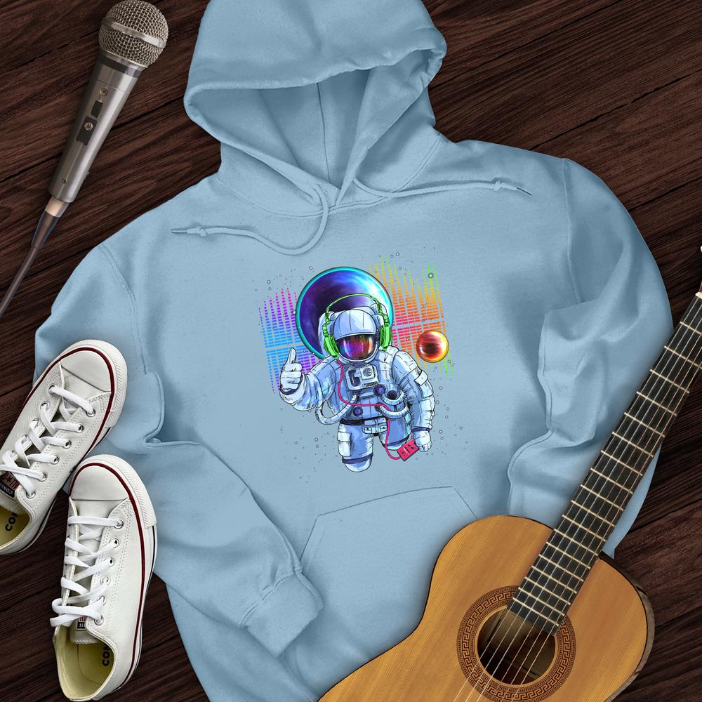 Printify Hoodie Light Blue / S Space Bass Hoodie