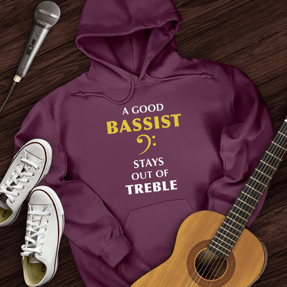 Printify Hoodie Maroon / S A Good Bassist Hoodie