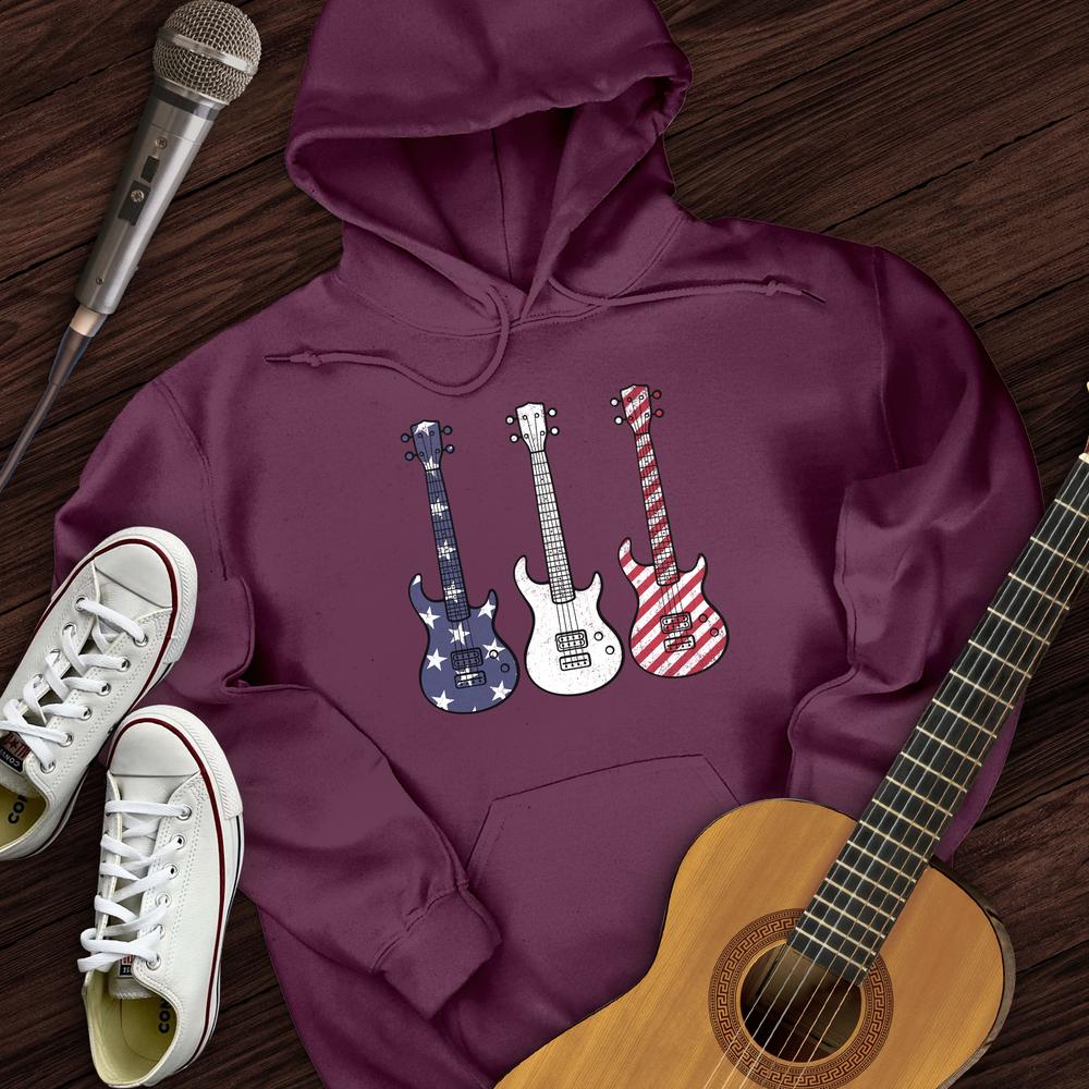 Printify Hoodie Maroon / S American Guitars Hoodie