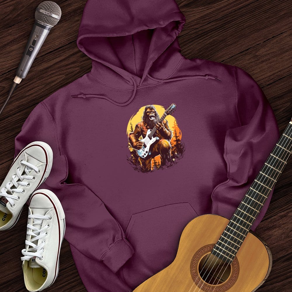 Printify Hoodie Maroon / S Bigfoot Shredding Hoodie