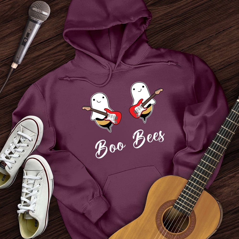 Printify Hoodie Maroon / S Boo Bees Hoodie