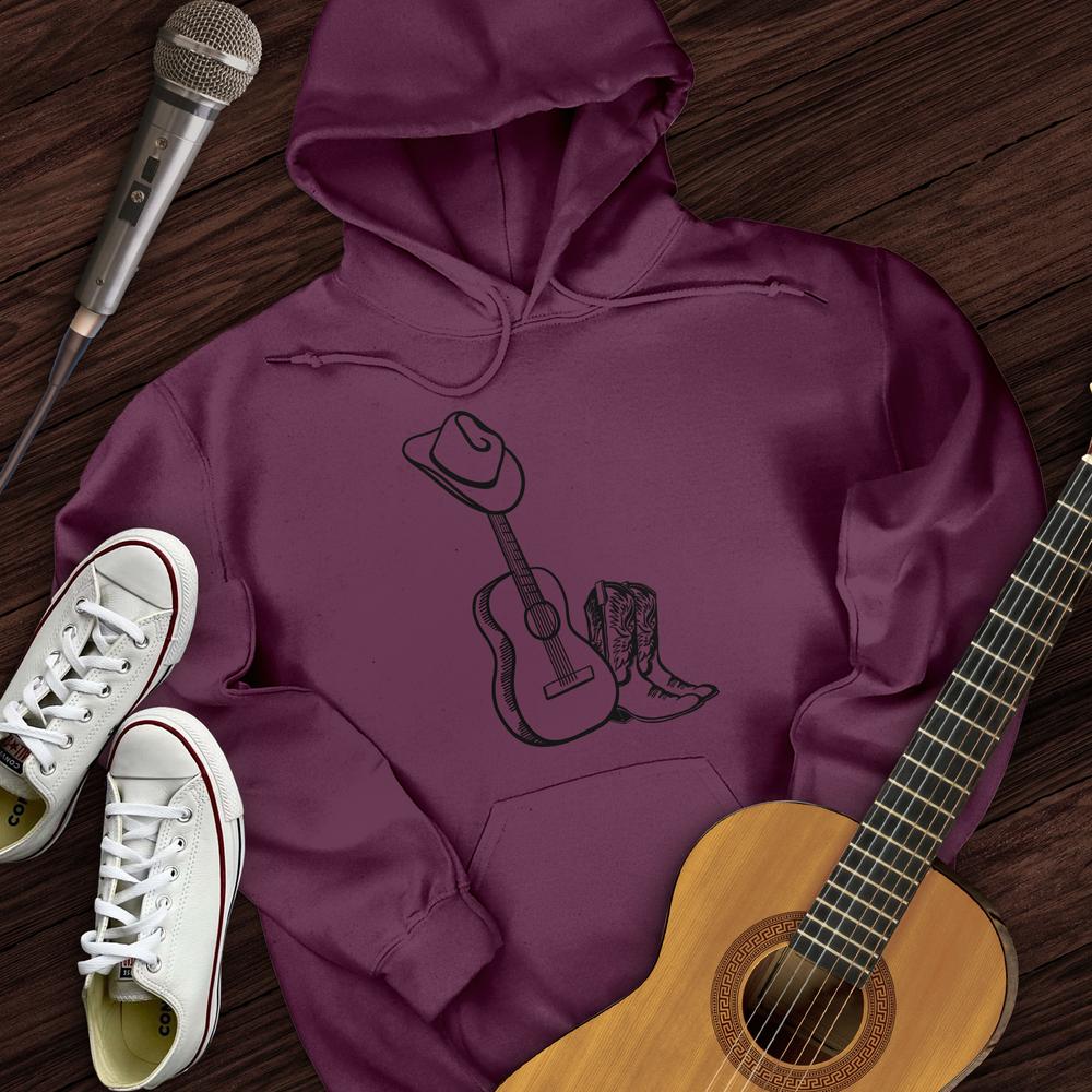 Printify Hoodie Maroon / S Country Acoustic Hoodie