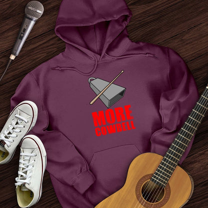 Printify Hoodie Maroon / S Cowbell Hoodie
