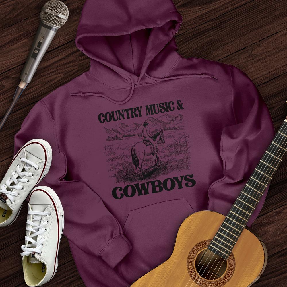 Printify Hoodie Maroon / S Cowboy Country Hoodie