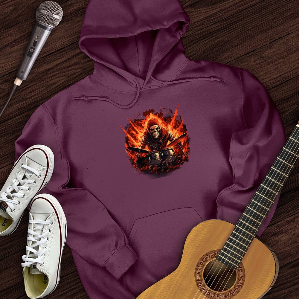 Printify Hoodie Maroon / S Diablo's Drummer Hoodie