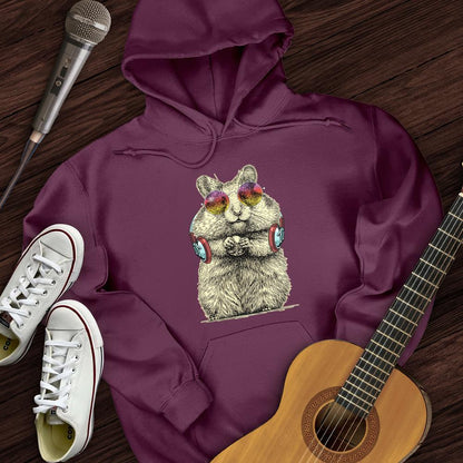 Printify Hoodie Maroon / S DJ Hampster Hoodie