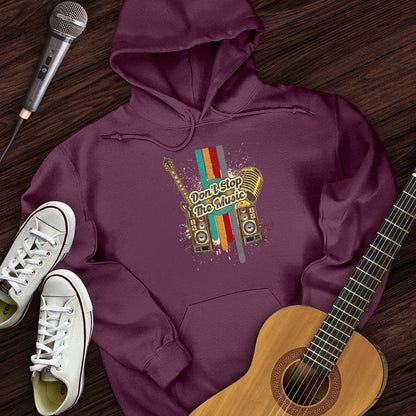 Printify Hoodie Maroon / S Don't Stop The Music Hoodie