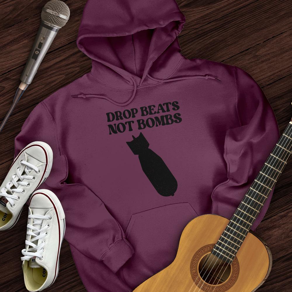 Printify Hoodie Maroon / S Drop Beats Hoodie