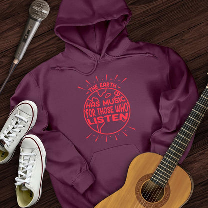Printify Hoodie Maroon / S Earth's Music Hoodie