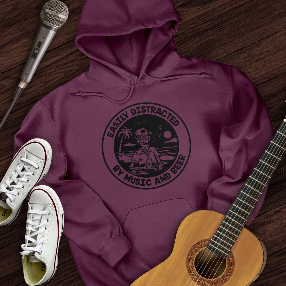 Printify Hoodie Maroon / S Easily Distracted Hoodie