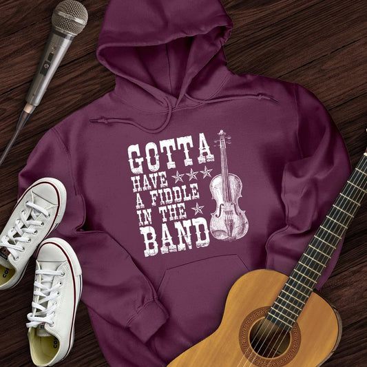 Printify Hoodie Maroon / S Fiddle Please Hoodie