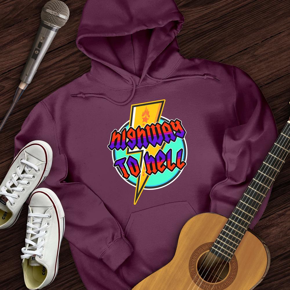 Printify Hoodie Maroon / S Highway To Hell Hoodie