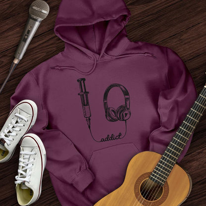 Printify Hoodie Maroon / S I am Addicted Hoodie