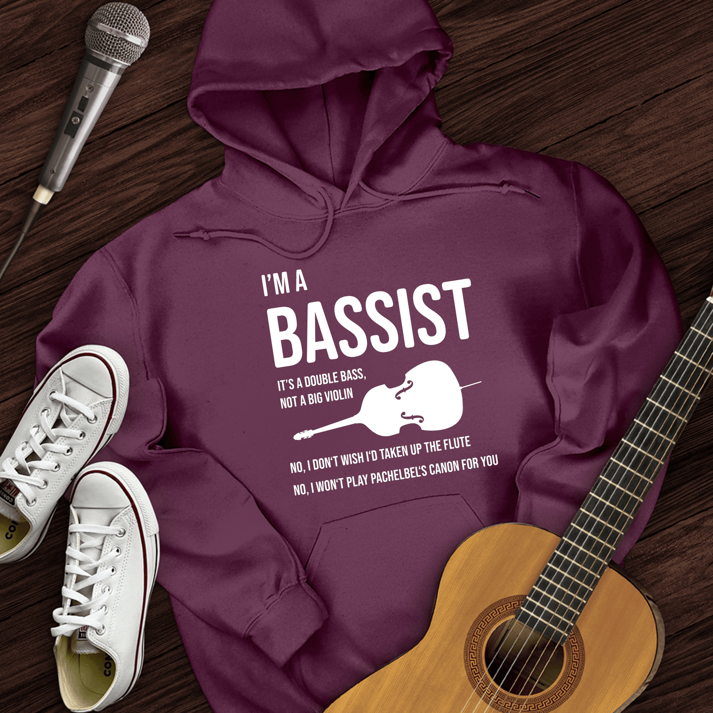 Printify Hoodie Maroon / S I'm A Bassist Hoodie