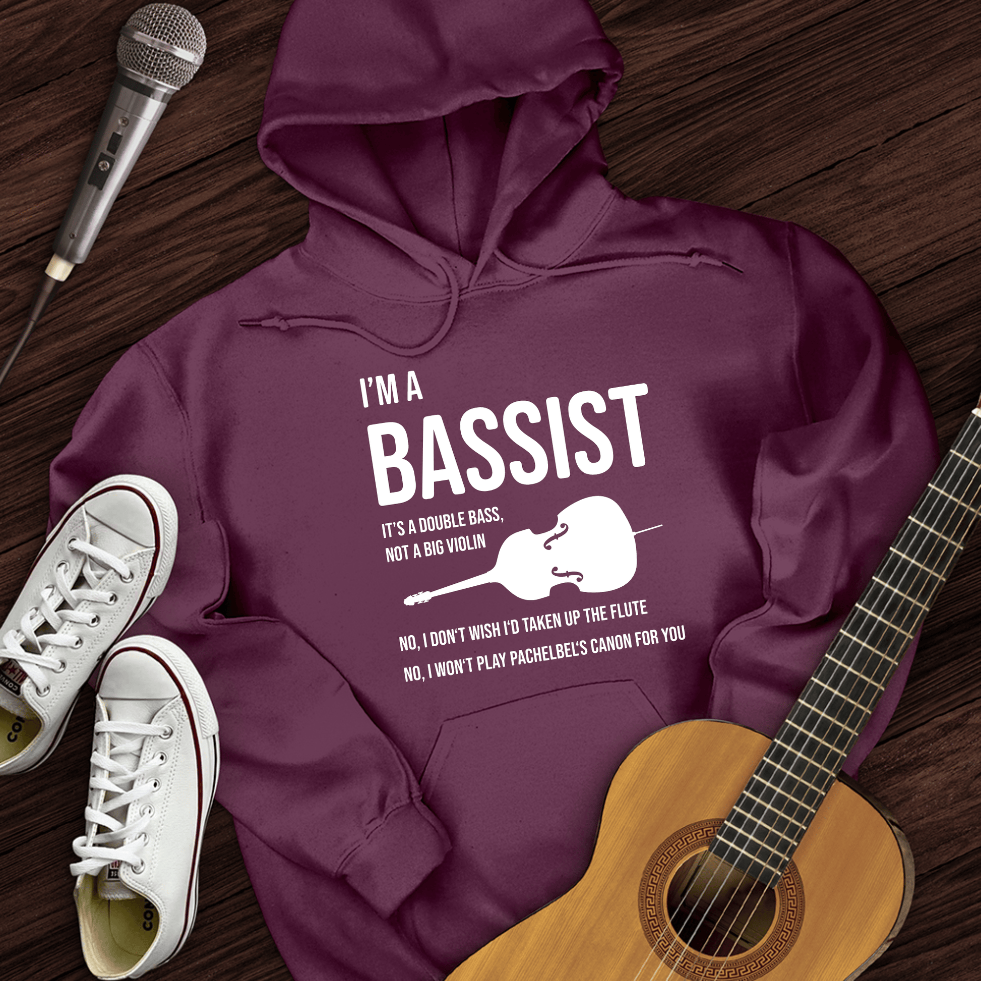 Printify Hoodie Maroon / S I'm A Bassist Hoodie