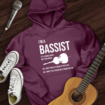 Printify Hoodie Maroon / S I'm A Bassist Hoodie