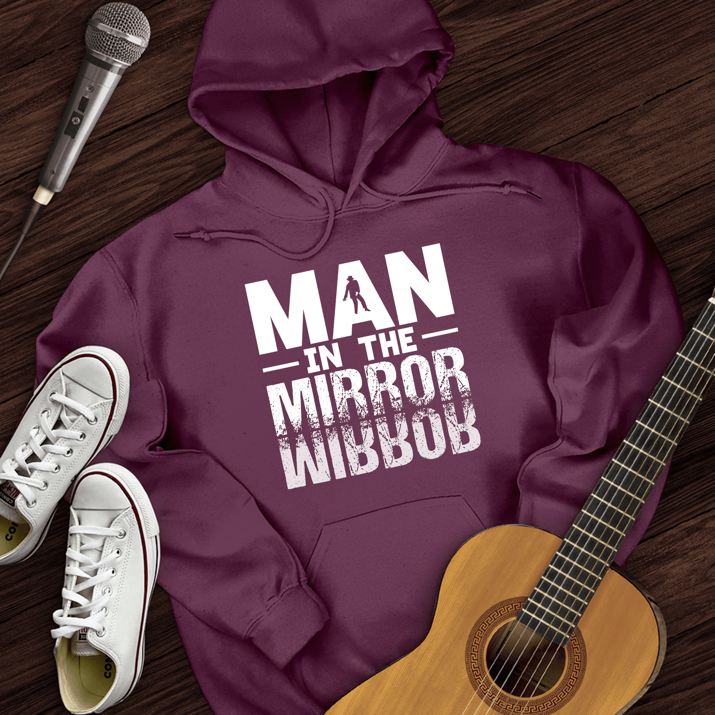 Printify Hoodie Maroon / S In The Mirror Hoodie