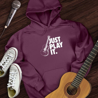 Printify Hoodie Maroon / S Just Play It Hoodie