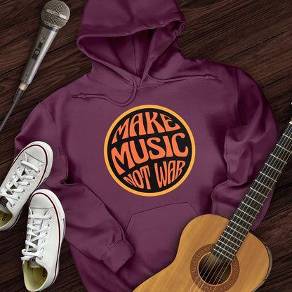 Printify Hoodie Maroon / S Make Music Groovy Hoodie